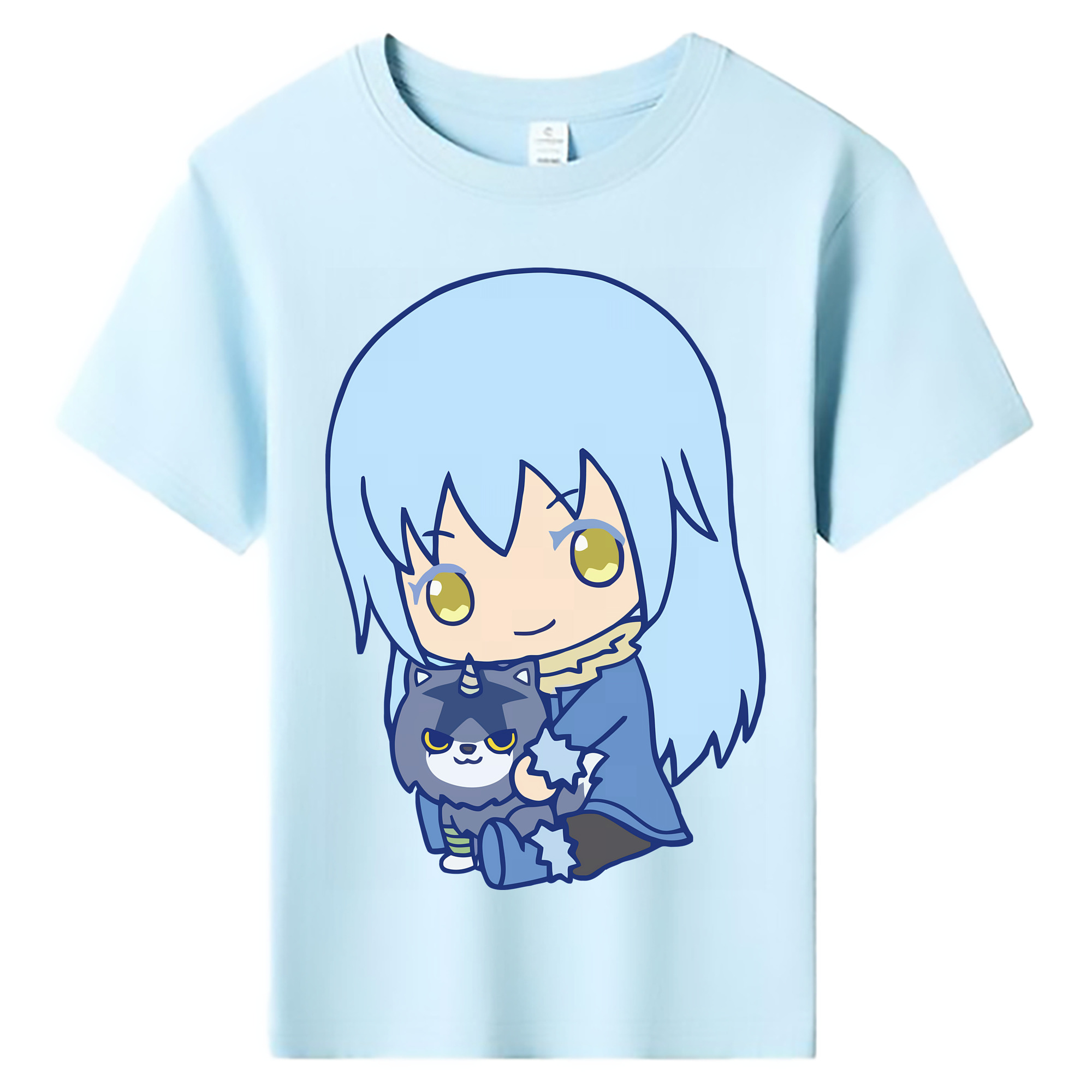 （画像用） 転スラ Regarding Reincarnated to Slime 綿100％キッズTシャツ（フロントプリント）